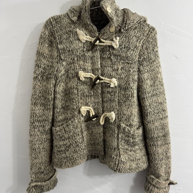 indivi knit duffle jacket