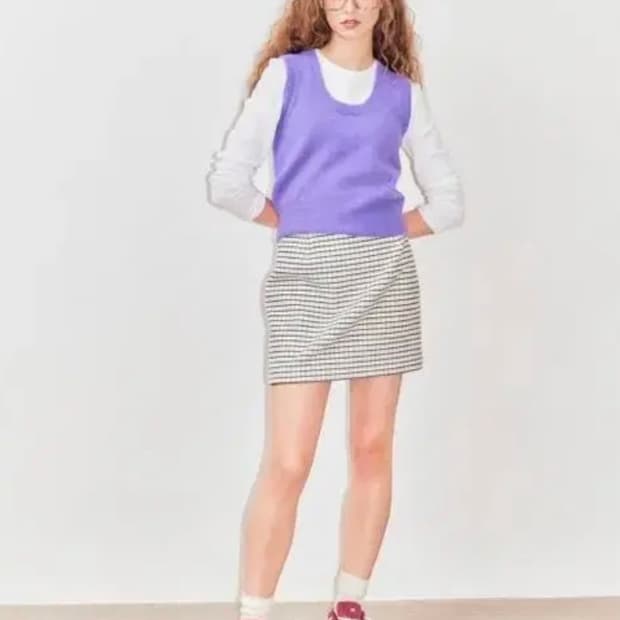 포니테일 베스트 니트 새상품 택달림 