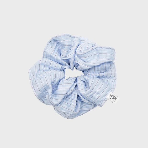 기준 EMMA Scrunch sky blue stripe