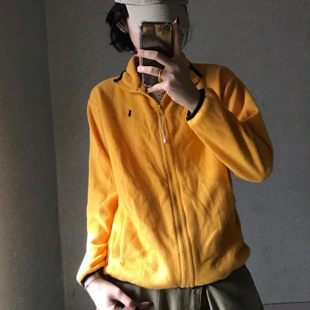 폴로스포츠 후리스 옐로우 급처