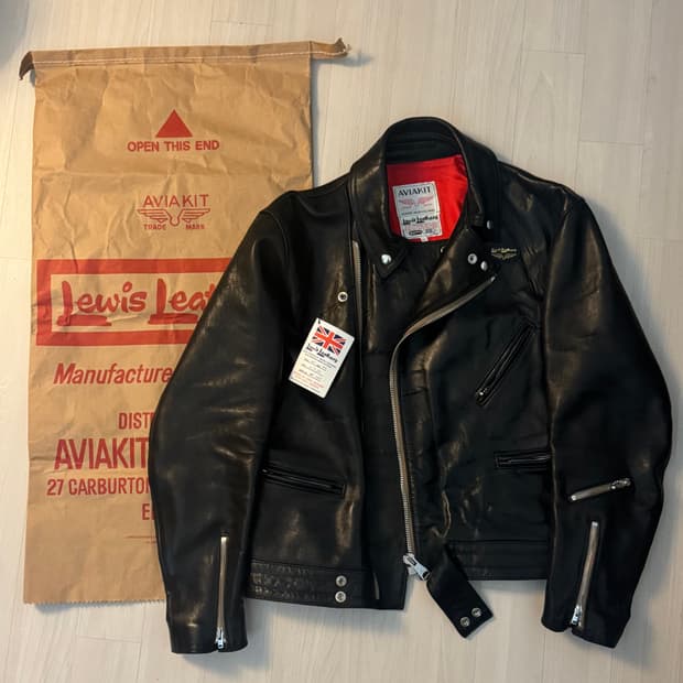 풀구성 42) 루이스레더 441t 쉽스킨 레더자켓
