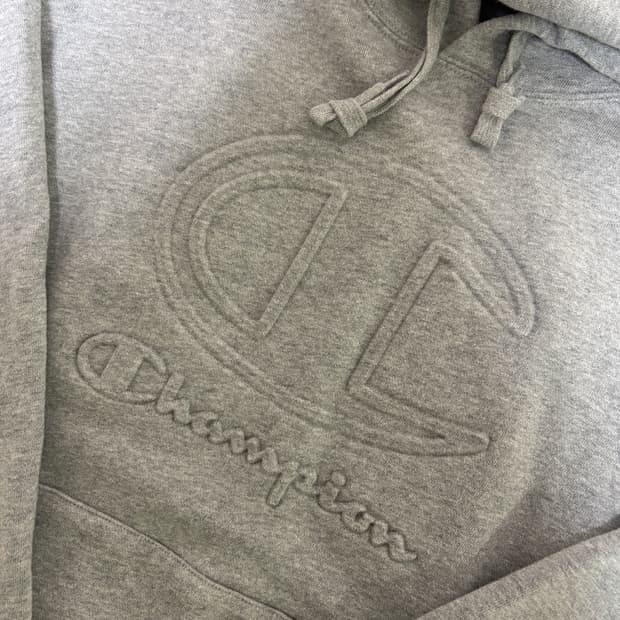 반택가능/챔피온 로고 후드티