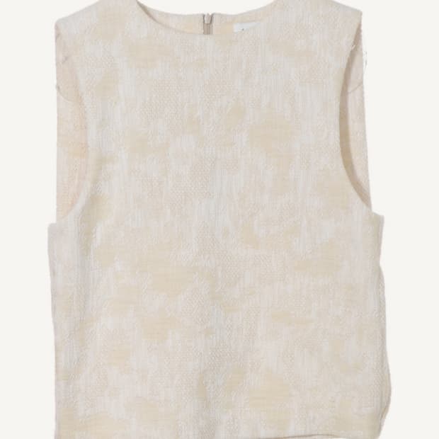 에핑글러 vest blouse 베스트 블라우스 자카드 아이보리