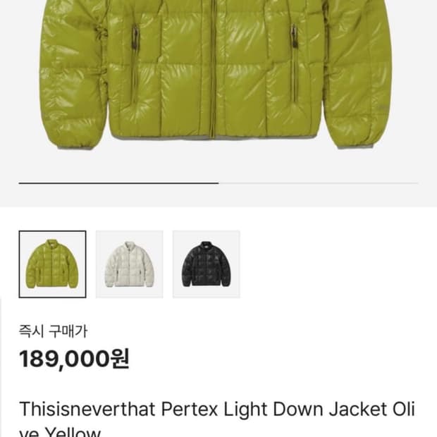 디스이즈네버댓 경량패딩