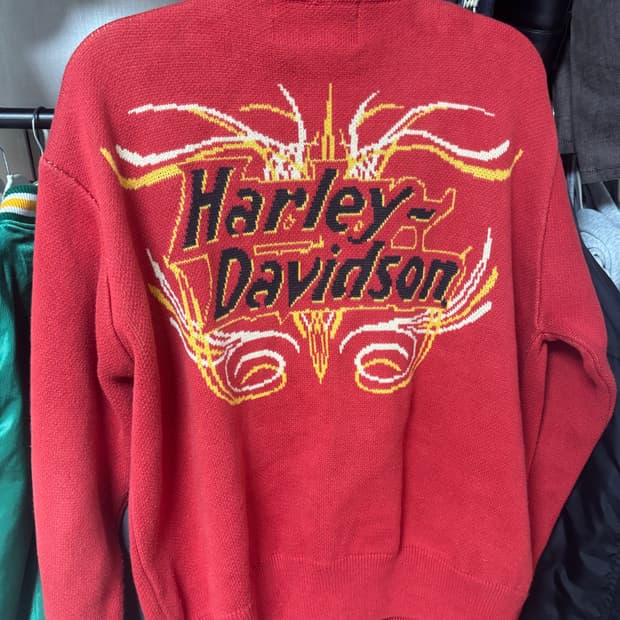 할리데이비슨 니트 집업