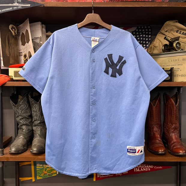 MLB 뉴용 양키스 made USA NY 로고 베이스볼 져지 N1887