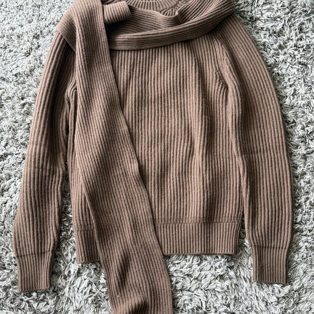 디올 스카프 디테일 니트 19FW Size S