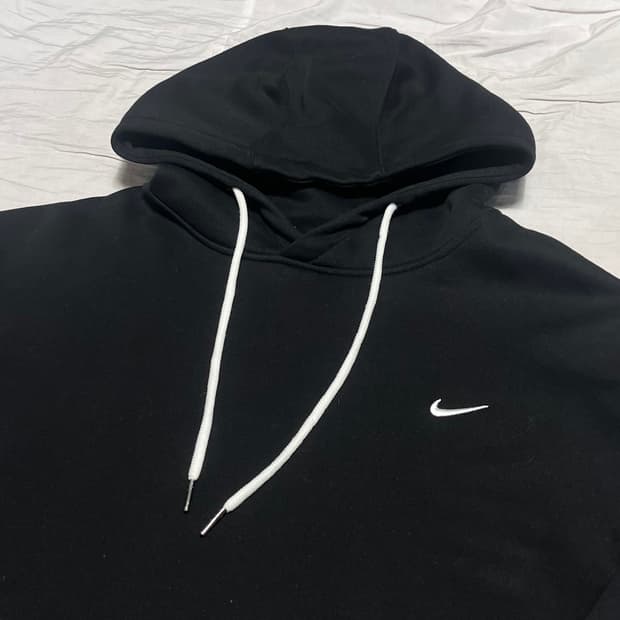 나이키 스우시 nrg 블랙 후드티