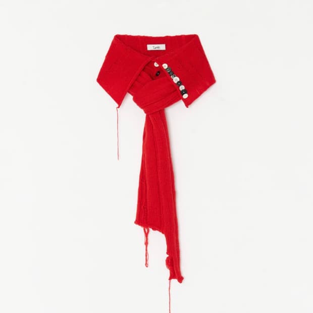 Taekh 버튼워크 카라 스카프 