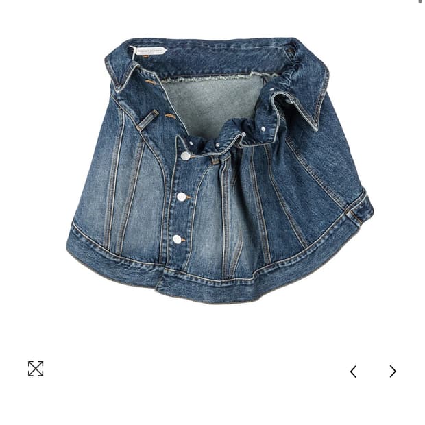 AUGUST BARRON BELTED DENIM JACKET SKIRT 