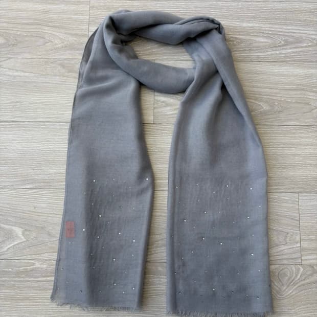 차콜 연그레이 목도리 스카프 머플러