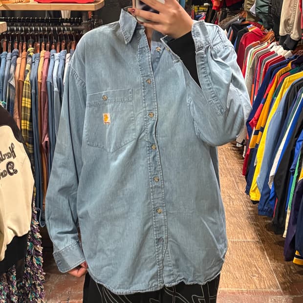 [HI] Carhartt 데님셔츠 연청
