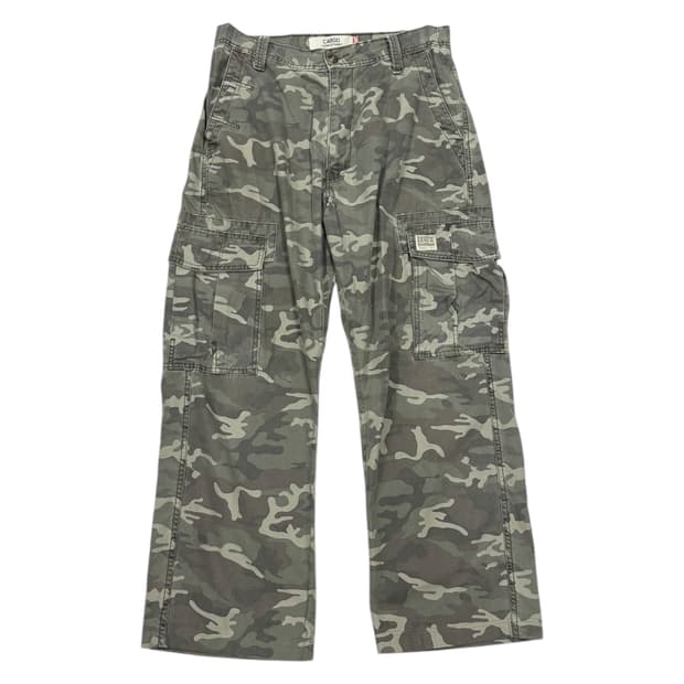 리바이스 빈티지 밀리터리 카모플라쥬 카모 Y2K 카고팬츠 바지