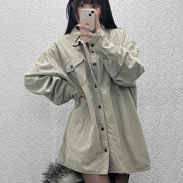 리바이스 빈티지 컨트리 트러커 양털 쉐르파 셔츠 XXL C09771