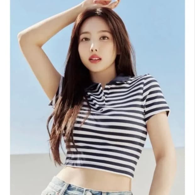 타미진스 스트라이프 크롭 피케티