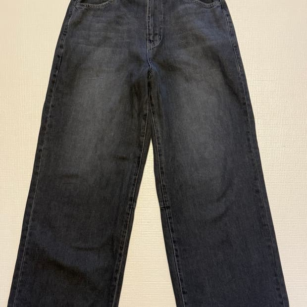 POLYTERU 폴리테루 블랙 데님 팬츠