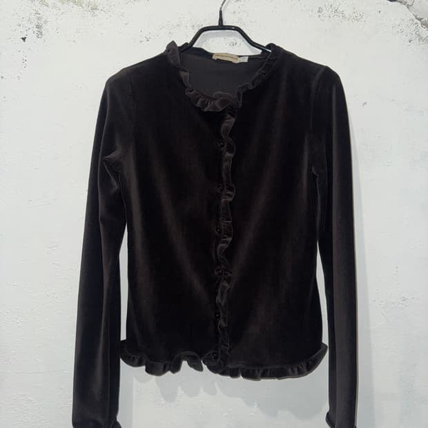 엠포리오 아르마니 브라운 블라우스