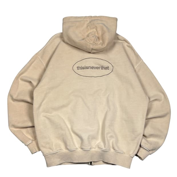 디스이즈네버댓 베이지컬러 후드집업