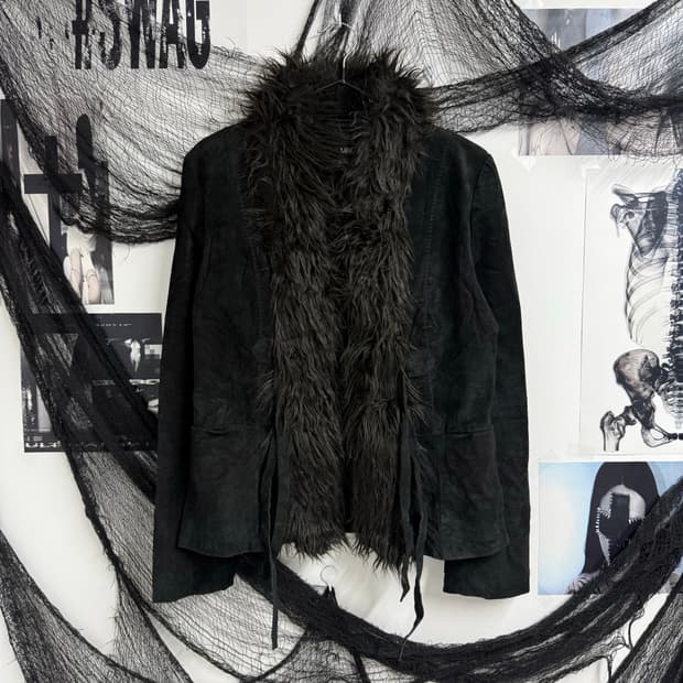 v-kei mood fur jacket