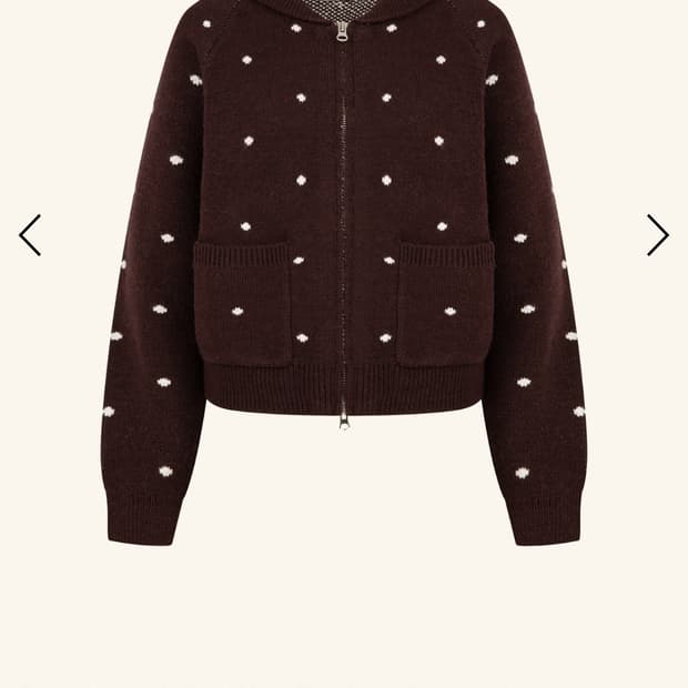 레터프롬문 니트집업