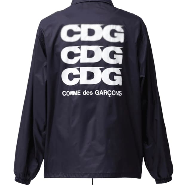 (정품/새상품) CDG 로고 코치 자켓 네이비