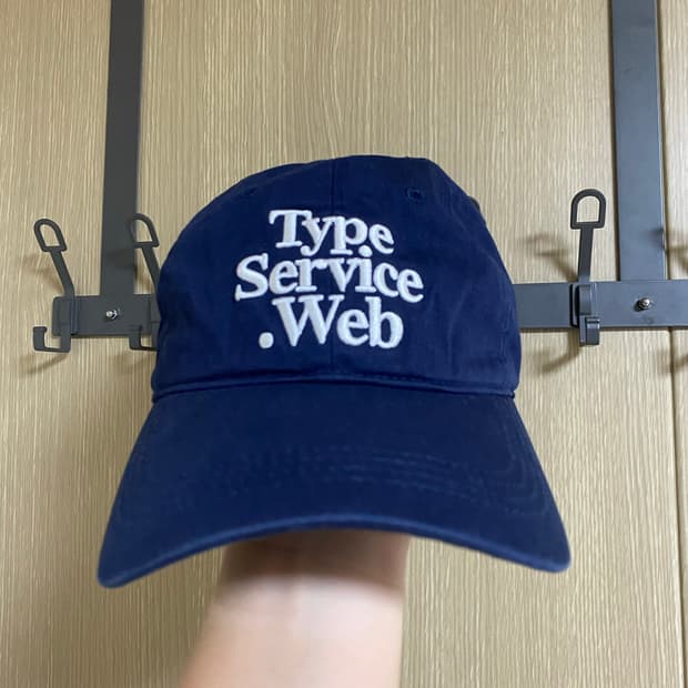[TSW] Type Service Web 네이비 자수 볼캡 OS사이즈