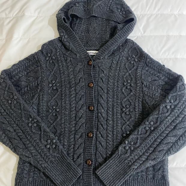 버뮬라 cable hoodie 가디건