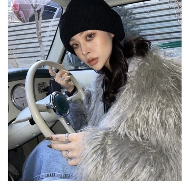 오도어 크루엘라 퍼자켓 블랙