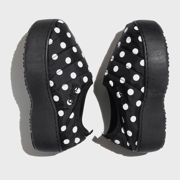 Subu 스부 도트 플랫폼 블랙 화이트 파우치 포함 풀 구성 00 사이즈