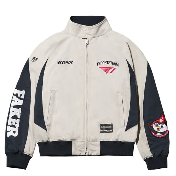 (XL) 빠더너스 x T1 베이스 자켓 베이지 페이커 마킹