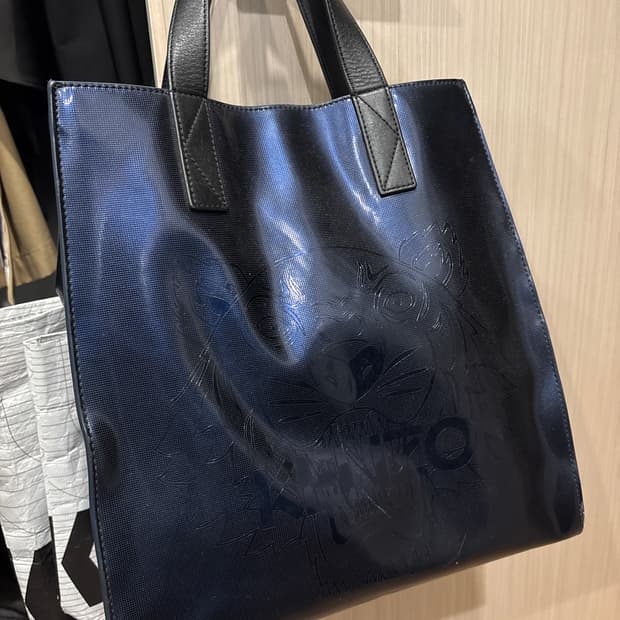 겐조 레더 토트백 