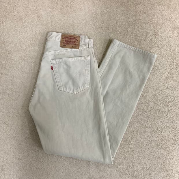 90s 빈티지 리바이스 501 데님팬츠(31사이즈) 베이지크림진