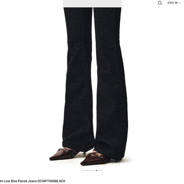 (새상품) Slim Low Rise Flared Jeans DCW