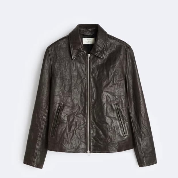 자라 오리진스 레더 자켓 다크 브라운 M 