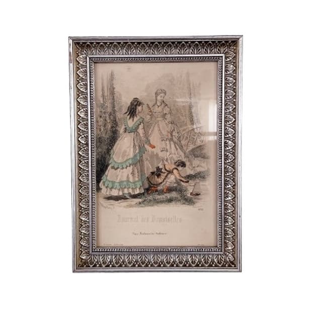 앤틱 크레놀린 레이디 액자