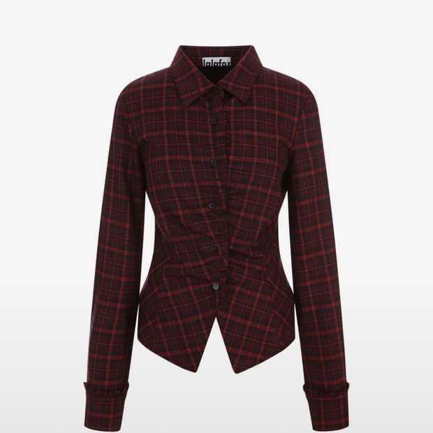 라라폭스 체크셔츠