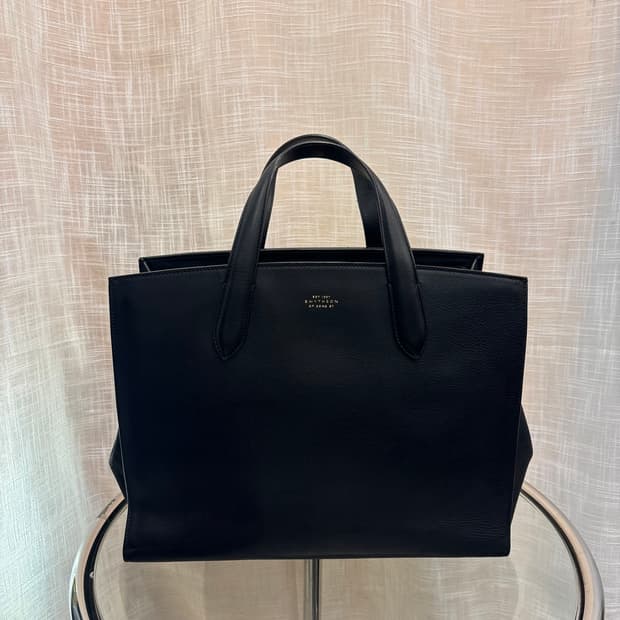 정품 스마이슨 가죽 토트백    