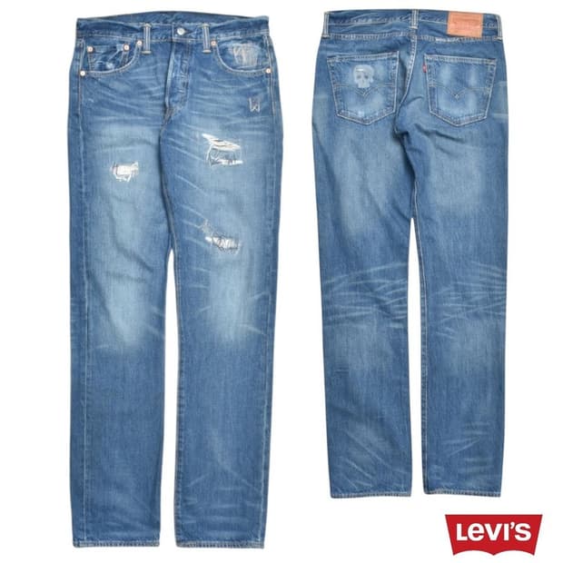 00S 리바이스 501 스컬 청바지 데님팬츠 32