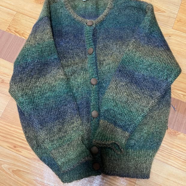 고양이 니트 가디건