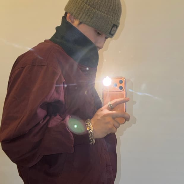 라코스테 90‘s 리버시블 블루종