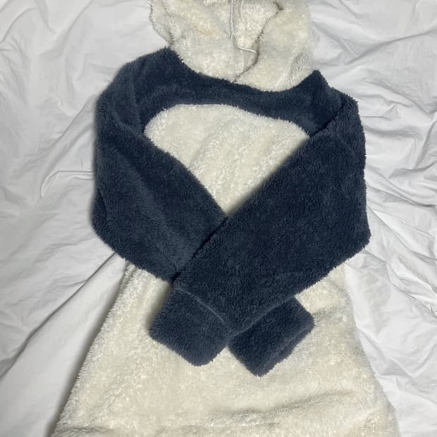 곰돌이 귀 동물 후드티 