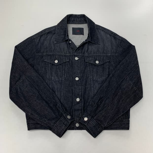 PLAC 플랙 흑청 데님 트러커자켓 (L)