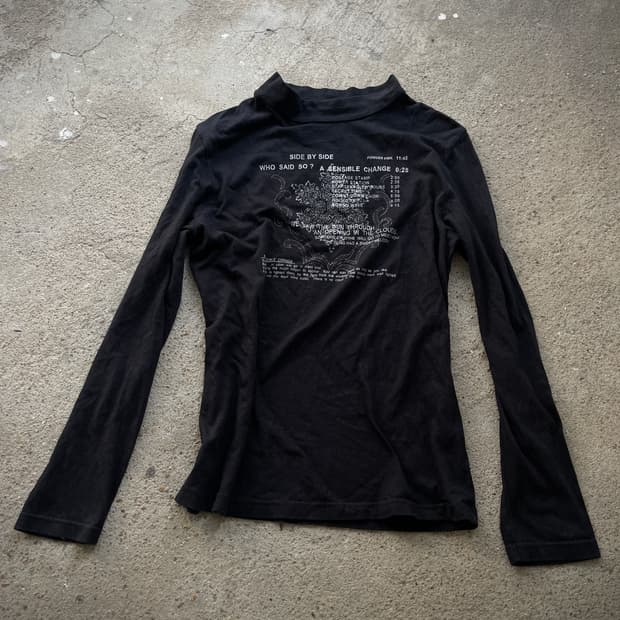 Half neck lettering t