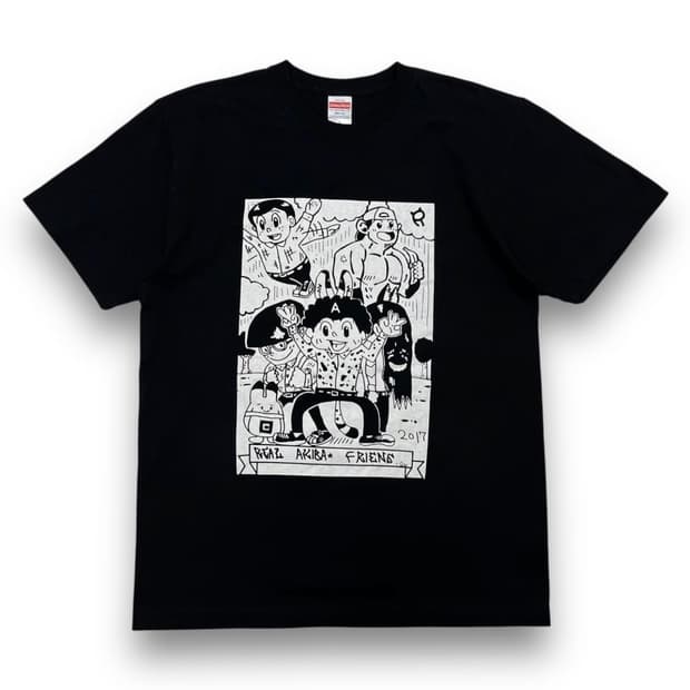 리얼 아키바 보이즈 크루 빈티지 다크 반팔 티셔츠