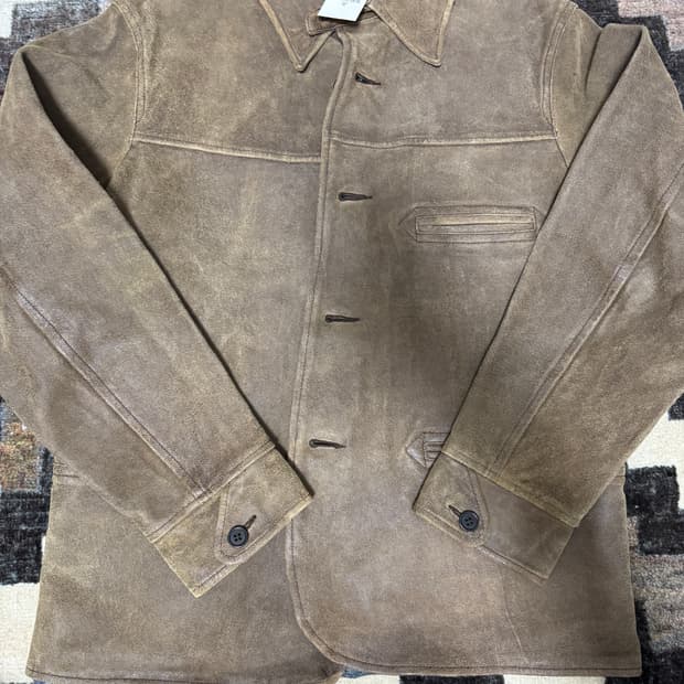 RRL 더블알엘 스웨이드 카코트 M 새제품