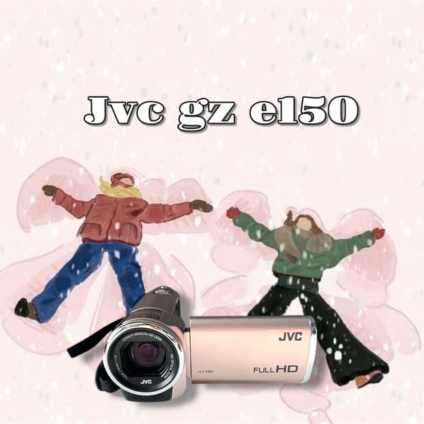 S급/ 영상만/ 찐특가/ jvc gz e150 빈티지 캠코더 로즈골드