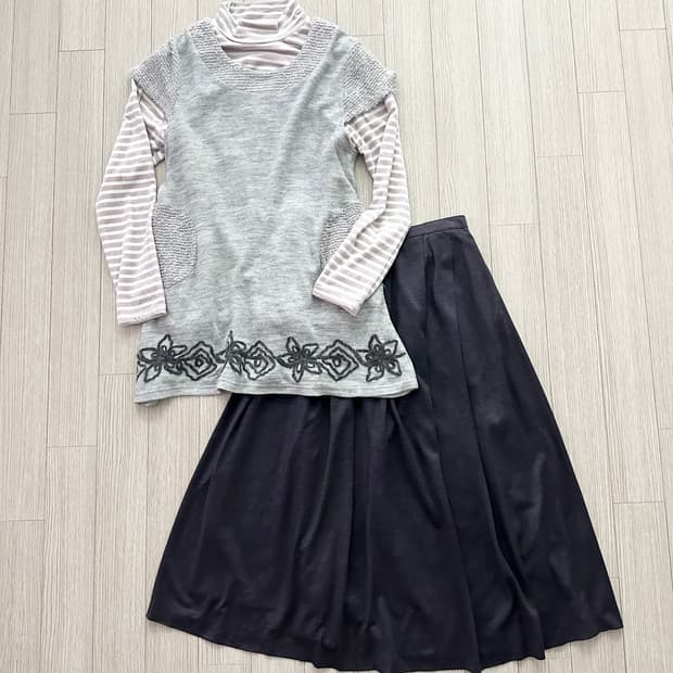 jpn 모리걸 하구미 스즈코 히피 레이어드 코디세트