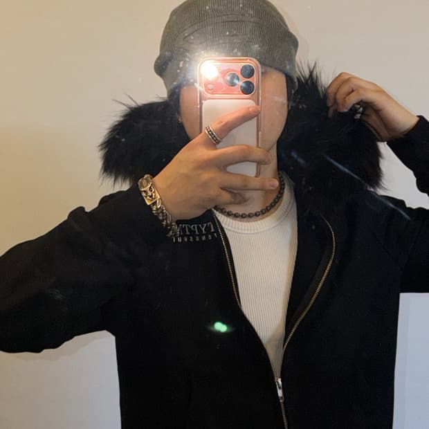 펑쉐이x양홍원 퍼 후드집업 (새상품)