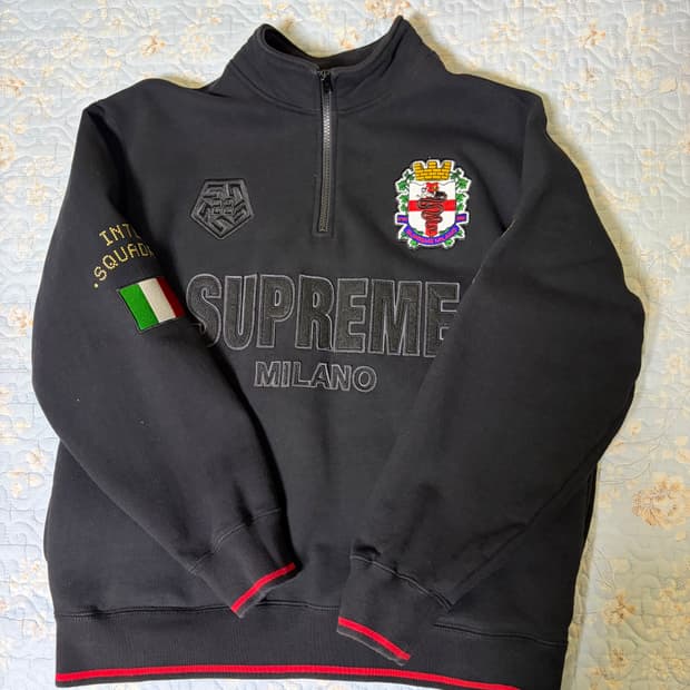 슈프림 밀라노 하프집업 S