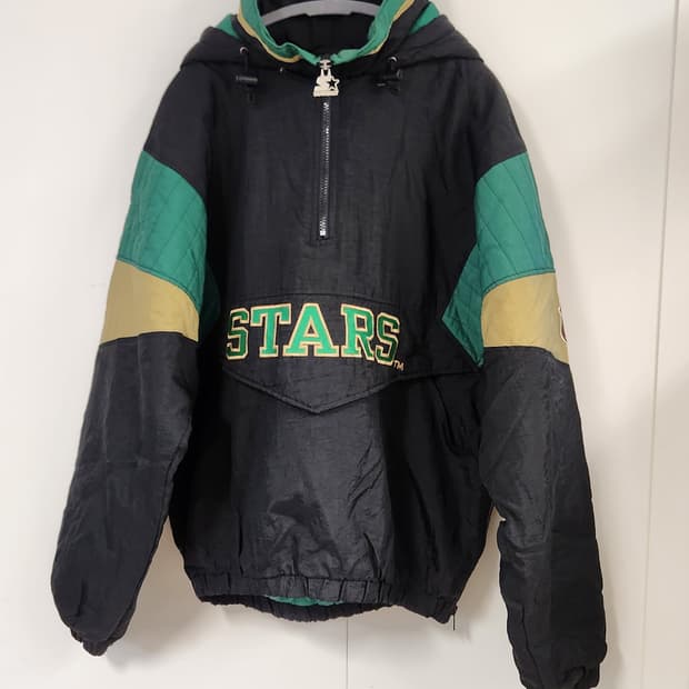 00s 스타터 NHL 댈러스 스타스 바시티 아노락 점퍼 M (95-100